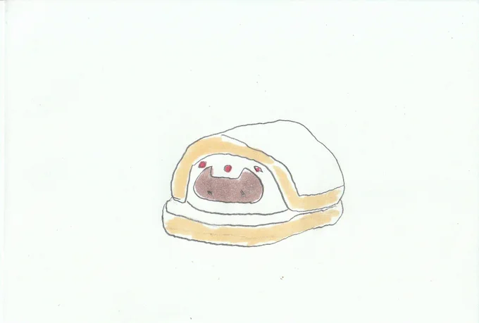 そす子をパンではさんじゃう。 #イラスト #メイドインアビス