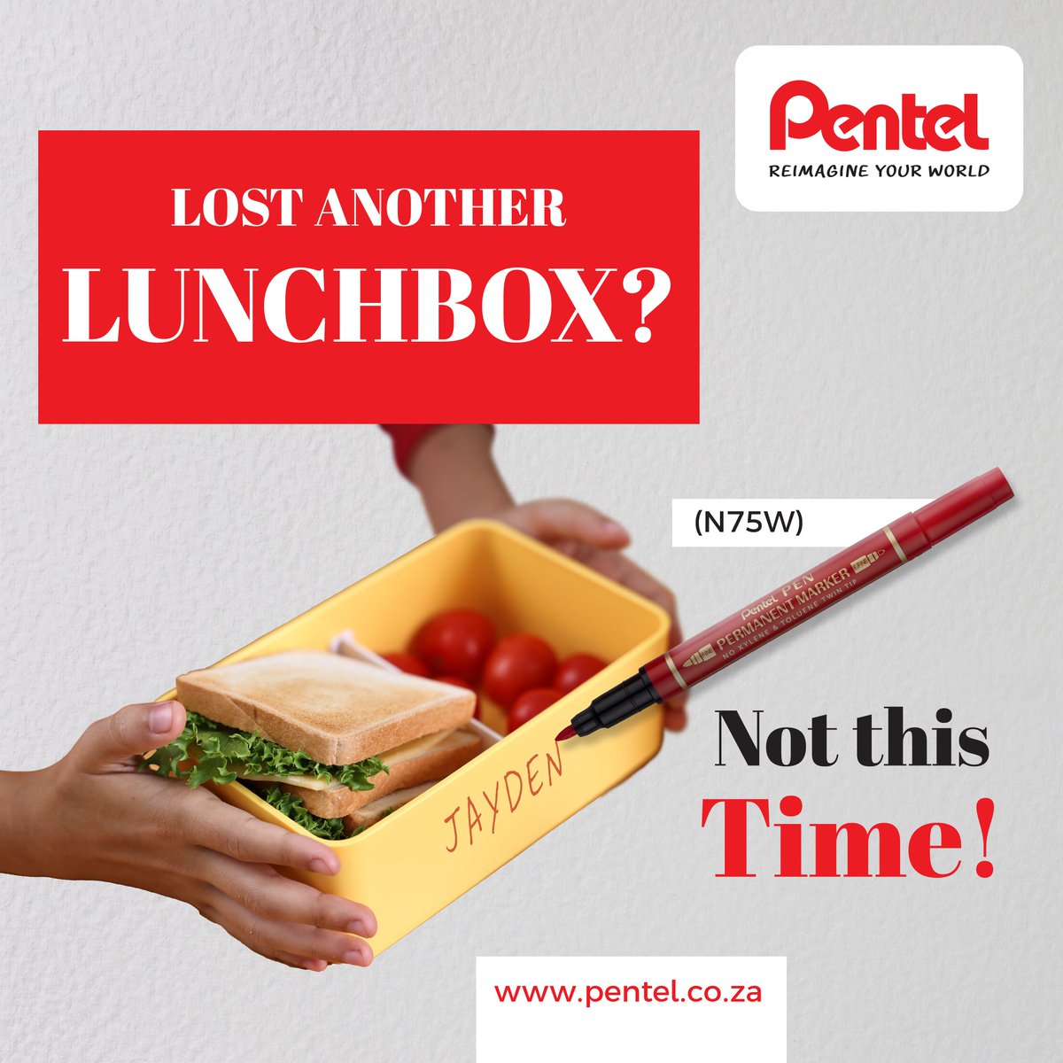 Meet your new hero: the Pentel Permanent Marker 0.8 – 1.2mm Flexible Twin Tip 🦸‍♂️ 

Label lunch boxes, water bottles, pencil cases... even that one mystery sock.
 
👉 Tag a parent, teacher, or roommate! 
🔗 Visit our website - bit.ly/4b7dtyb

#PentelSA