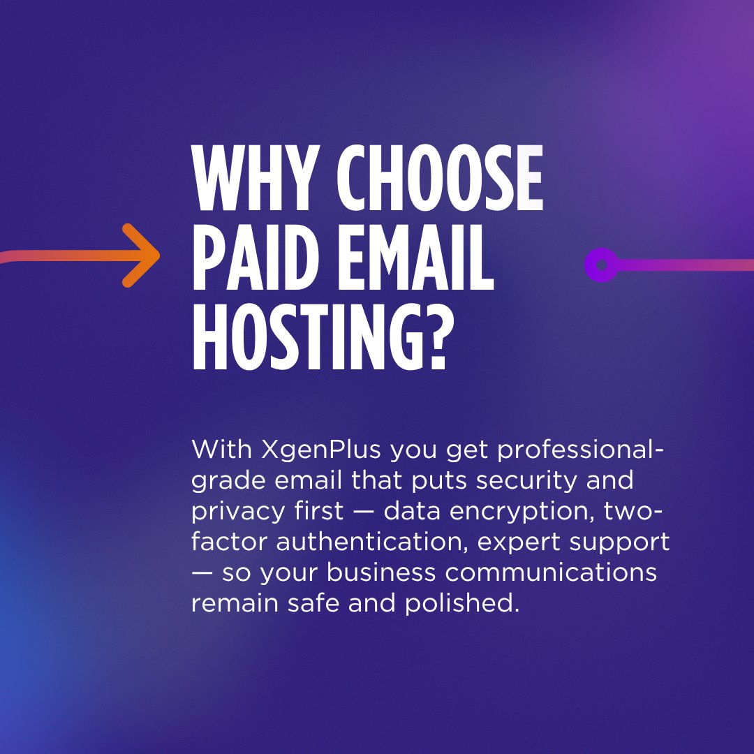 xgenplus's tweet image. Is your business email truly secure? Free services can risk your data and brand. Discover why paid email hosting with Spacemail gives you advanced protection, reliability, and seamless integration. 💼🔐

#EmailSecurity #BusinessGrowth #Spacemail #DataProtection