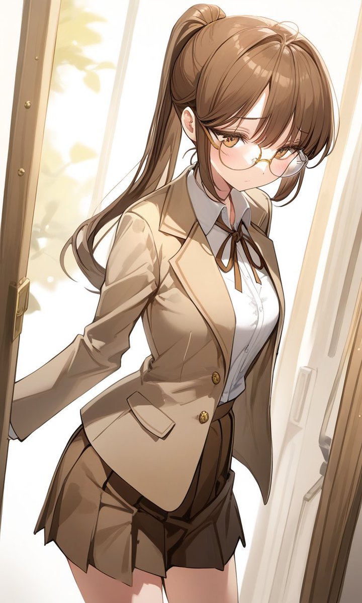 CitrusSync_byte's tweet image. 「名家の落ちこぼれ扱いと言われている末娘だけど文学哲学歴史経済学に精通していて美人の姉に比べると地味で控えめな見た目だけどよく見ると可愛くて意外と胸が大きい同級生の眼鏡の女の子」 、いたら後方理解者ヅラするモブ同級生が多そう（小並感）
#pixai #AIart #AIイラスト