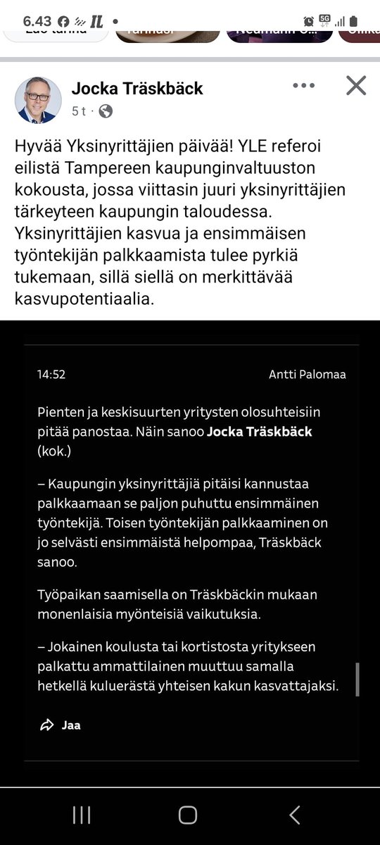 Ei  tullut yllätyksenä että lempääläläinen levynpyörittäjä  tykkää Ylestä vain silloin kun he mainitsevat hänet jutussaan.
#yle