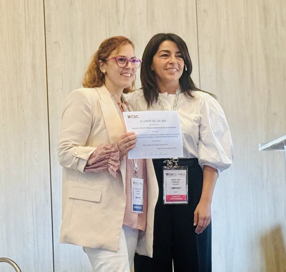 HMHemodinamica's tweet photo. HM Hemodinámica entra en el CSC, cuatro comunicaciones presentadas, participación como panelistas y premio al mejor trabajo de investigación de Enfermería!! Proud of our nurses🙌🏻🙌🏻!!#CSC
#SHIC
#HM https://t.co/UOGXM69XsD