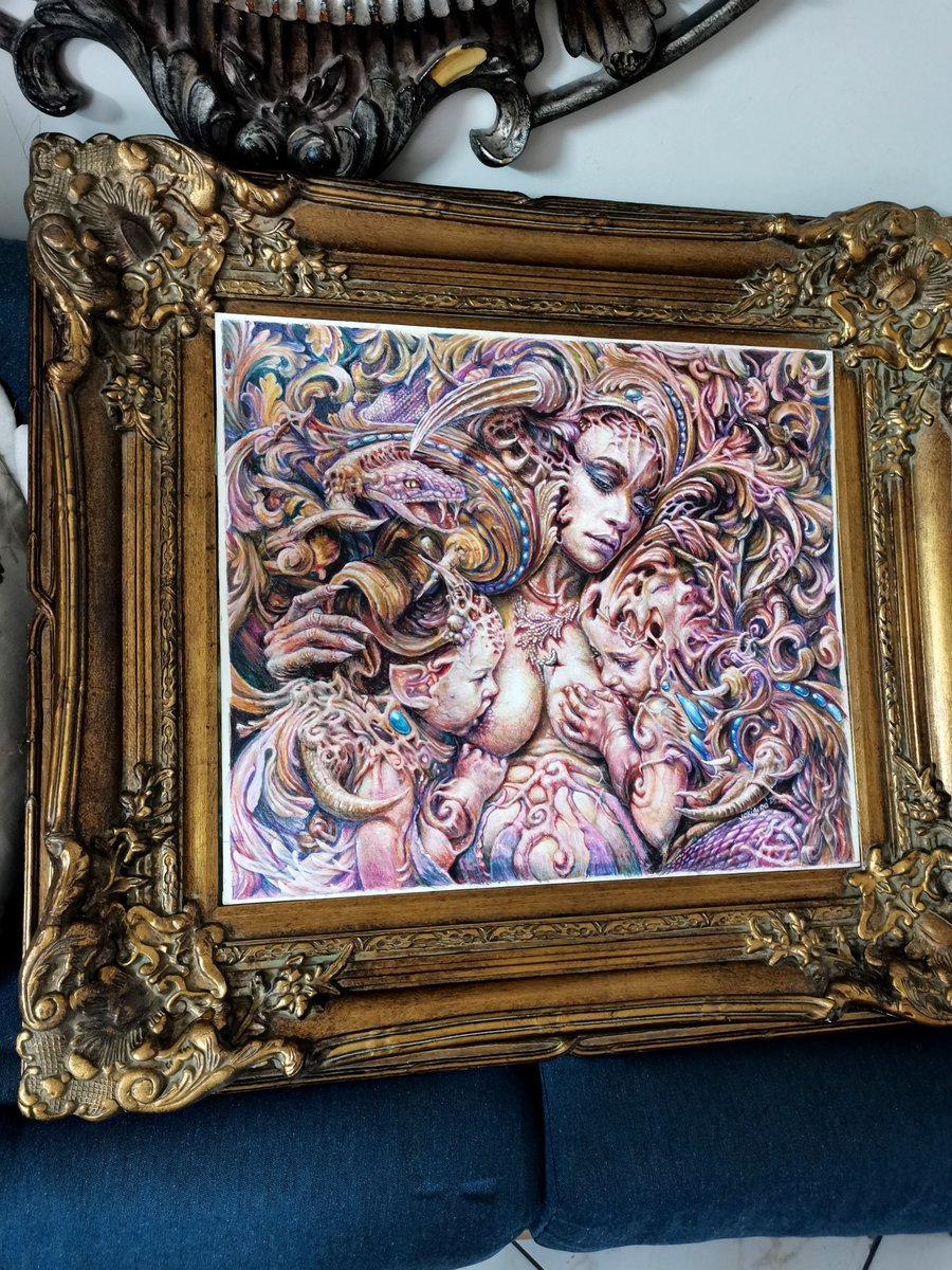 The beginning of fantasy.
Mixed media on board 
GM