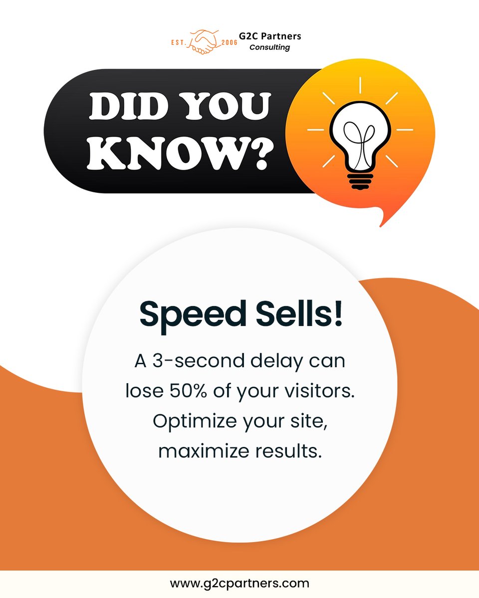 G2CPartners's tweet image. ⏱ Speed isn’t just about performance, it’s about profit.
A few seconds can make or break your visitor experience (and conversions).
Let’s make your website faster and smarter with G2C Partners. 🚀

#G2CPartners #WebDevelopment #WebsiteOptimization #DigitalMarketing #CRO