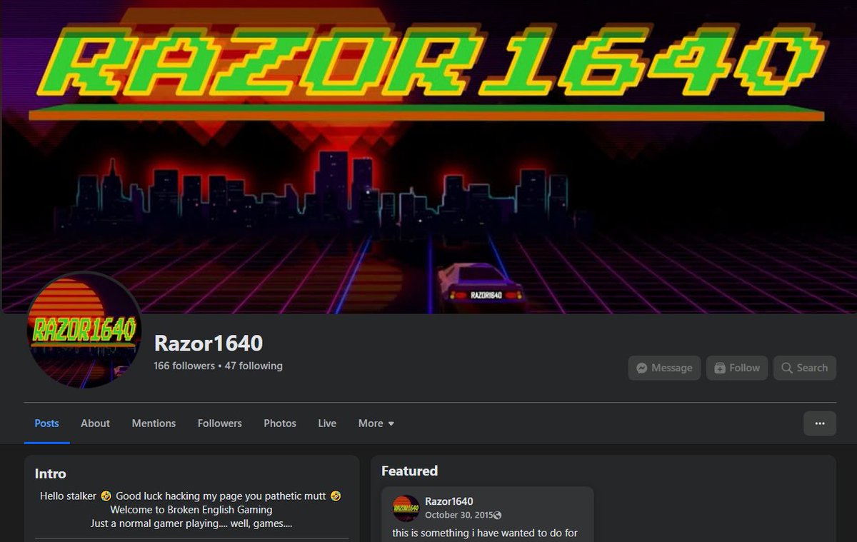 Razor1640's tweet photo. @bj2079 @KAOS8688 @CanSpiky @nic_vasiliou @Revs77 @conanisback1 @MaintainedR4ge @1GrahamDaily @AVGirl4Life @TomakaTom2 @Dillis_Memes @GreyhamJohnson @liamRockstat @nelpvic @GreyhamJohnson The message button is right there, I dare you to inbox me with your real account  🐱🤣

I'm not you, so I won't dox you

Promise

#awwwouldlovetohackthataccount #fakethreats #cowardlymutt #emptywords #wannabetoughguy #dontshowup #weakunt #molepatrol #pathetic 🤣 https://t.co/FsT1V2SVlZ