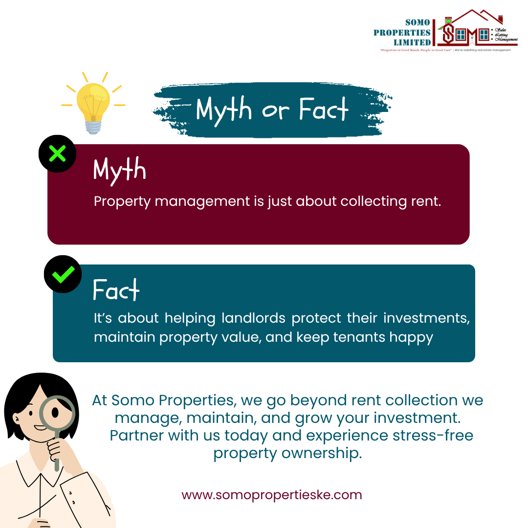 SomoProperties's tweet photo. Property management isn’t just rent collection — it’s about care, trust, and protecting value. 💼
At Somo Properties, we manage, maintain, and grow your investment. 
#realestatekenya #propertymanagementkenya #somopropertieske https://t.co/9k4LsipMzE