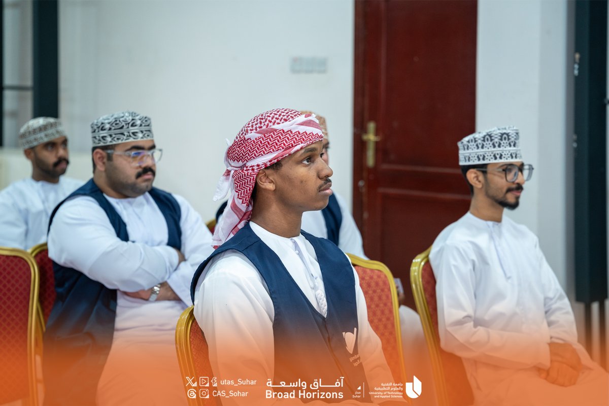 #يوتاس_صحار 

 قدم الدكتور نكتل بن يحيى الخروصي نائب مساعدة الرئيس للشؤون الأكاديمية، الورشة التدريبية لطلبة الفرع بعنوان دور الطالب الجامعي في تحقيق مستهدفات رؤية عُمان ٢٠٤٠ والتي تأتي امتداداً لفعاليات أسبوع الجودة بجامعة التقنية والعلوم التطبيقية بصحار، ودعماً للحملة التوعوية