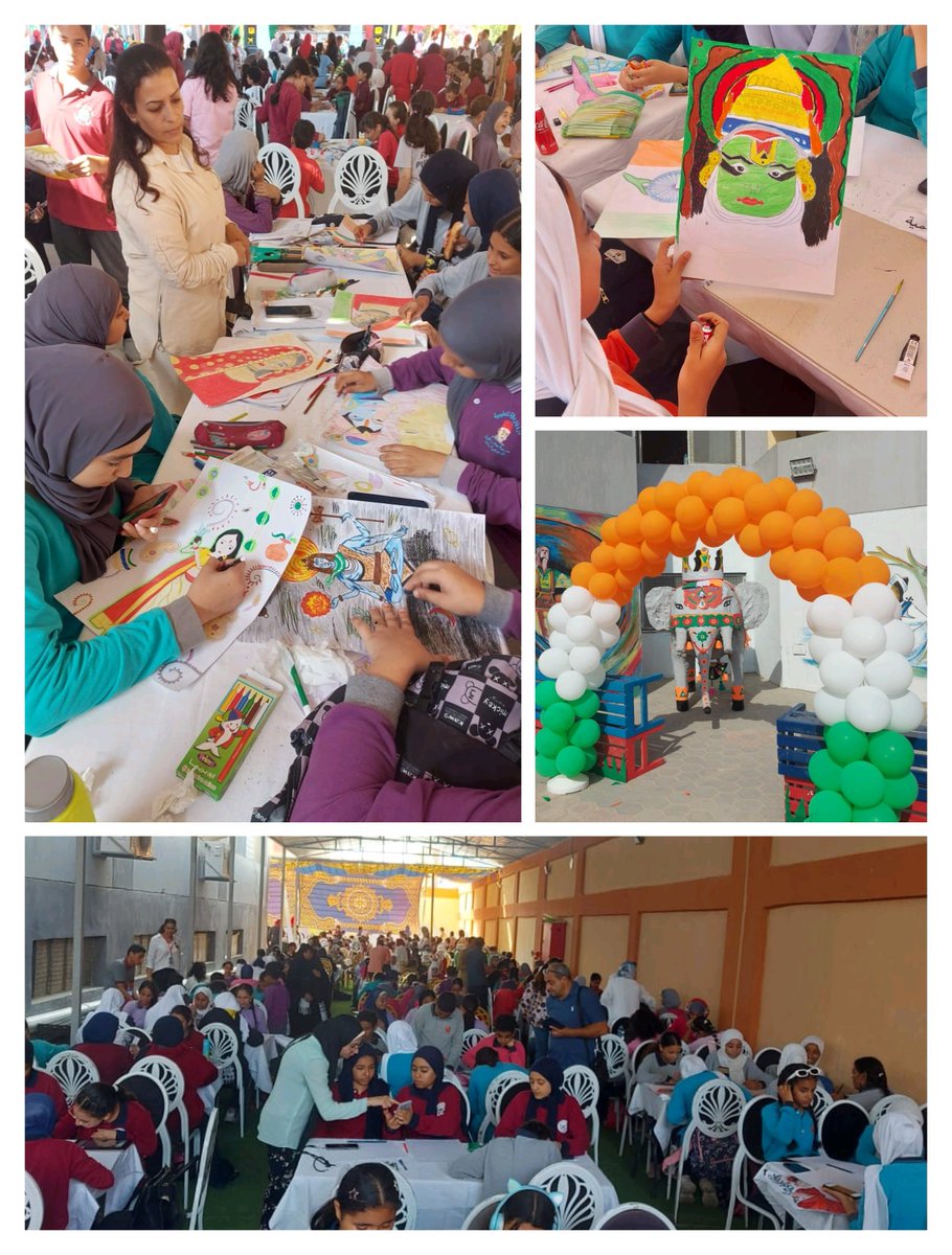 iccr_egypt's tweet image. 🎨 Around 1,600 Egyptian students in Red Sea Governorate showcased their creativity in the “Glimpses of India” painting competition organized in Hurghada on Nov 9, 2025!
Their artworks beautifully reflected India’s rich culture &amp;amp; heritage. 🇮🇳🤝🇪🇬
#IndiaEgypt #CulturalExchange…