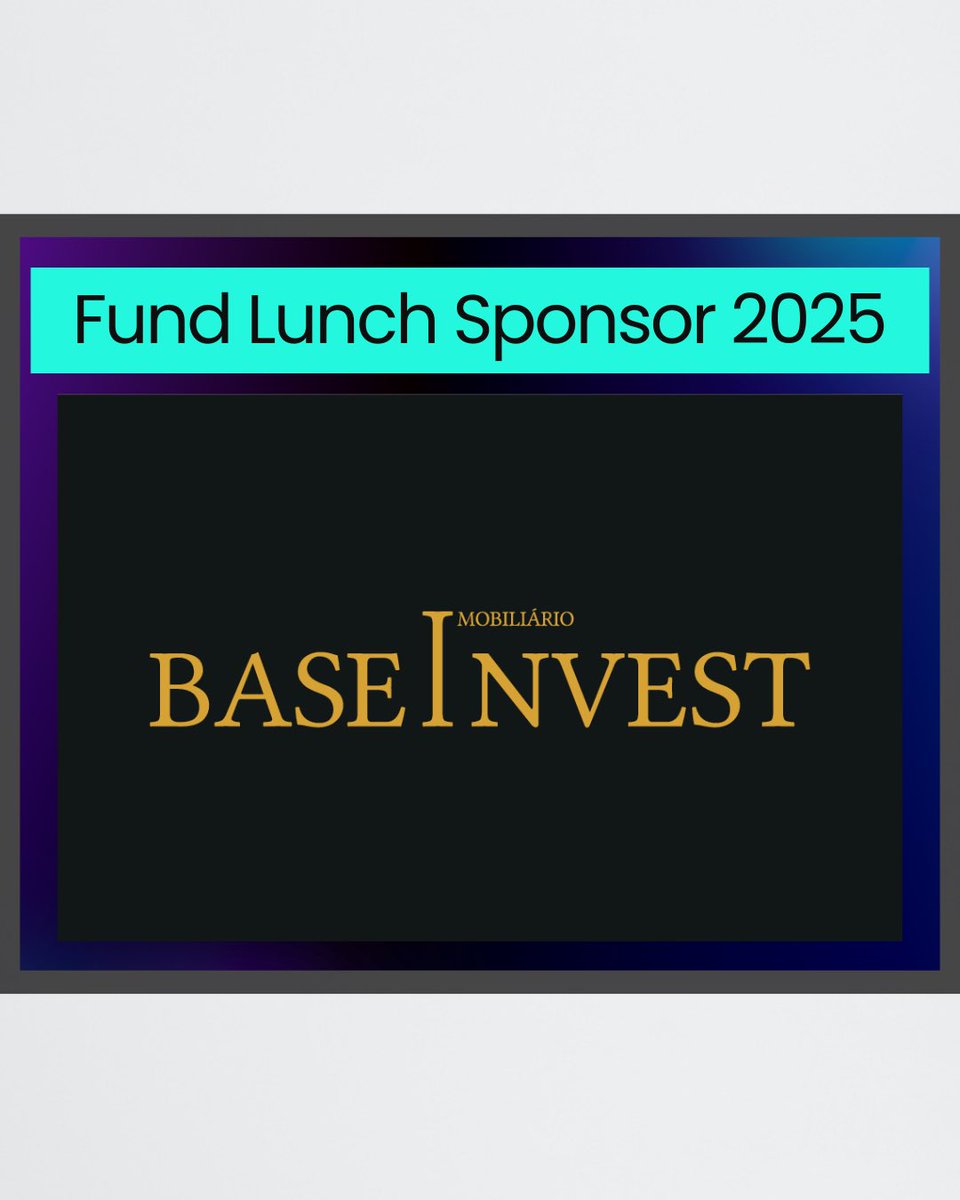 We’re thrilled to thank BASEINVEST – Real Estate Investments for being one of the Fund Lunch Sponsors/2025 in Lisbon, and for helping us to create an unforgettable experience. Their support made a real impact, and we look forward to collaborating on many more projects together!