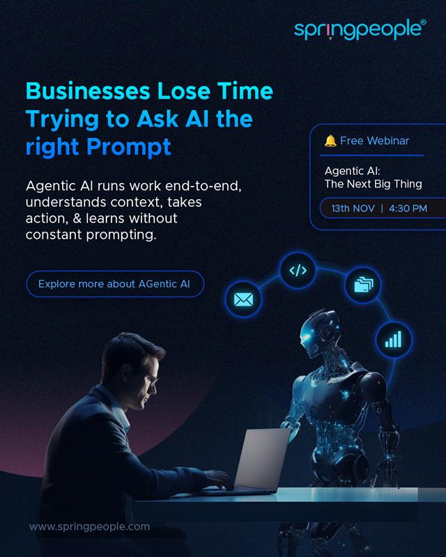 SpringPeople_SP's tweet image. We’ve all spent minutes (or hours) trying to get AI to “understand” what we mean.
But what if the next generation of AI didn’t need perfect prompts at all?

Discover what’s next in our latest session on Agentic AI: springpeople.com/agentic-ai-the…

One Day to go. Register Now.

#agenticai