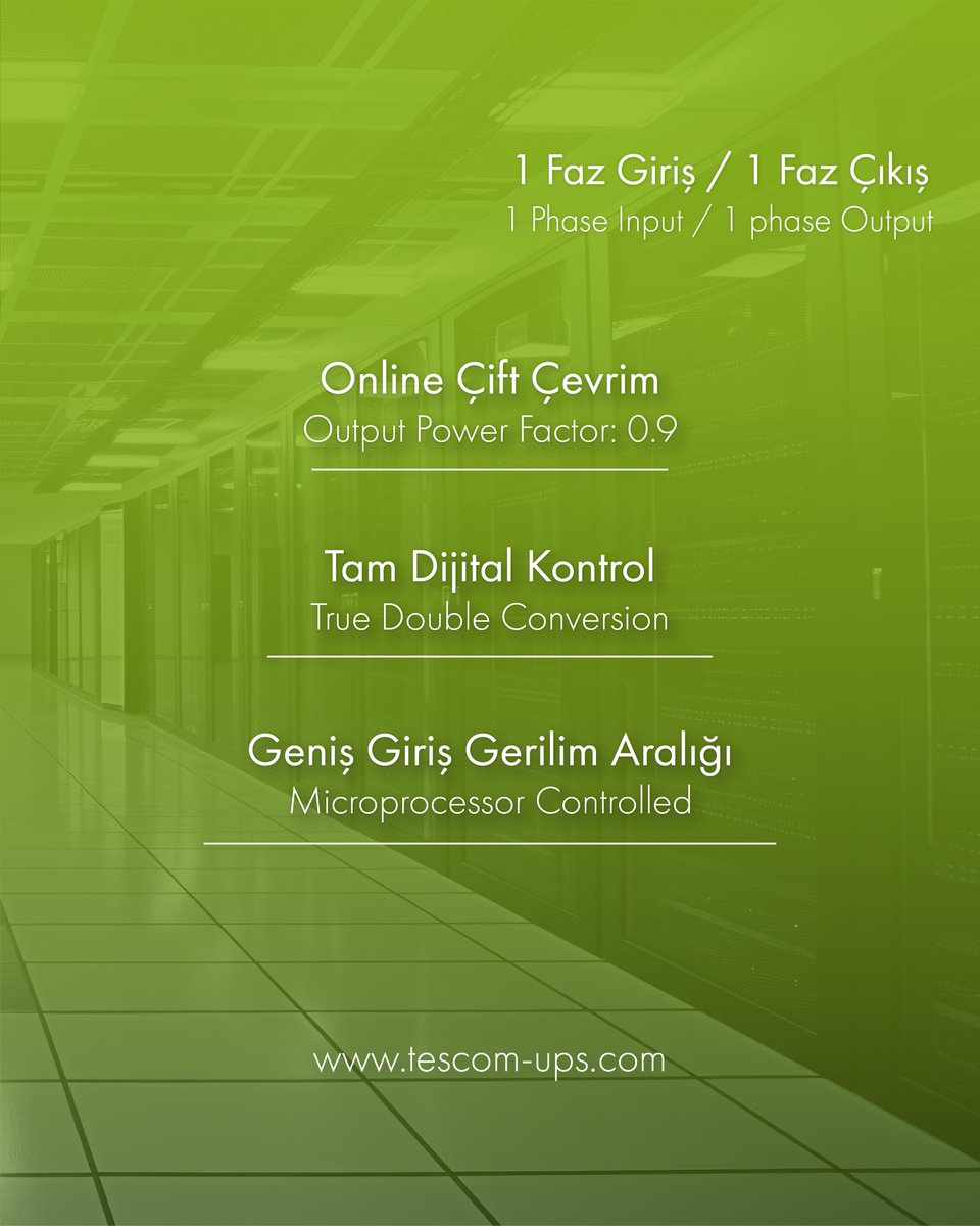 TESCOM_UPS's tweet image. Neoline Online UPS (1–3 kVA), tam dijital kontrol yapısı ve geniş giriş gerilim aralığıyla sistemlerinize kesintisiz enerji sağlar.

#Tescom #Neoline #UPS #OnlineUPS #KesintisizEnerji #PowerSolutions #EnergyEfficiency #DigitalControl #GüvenilirEnerji