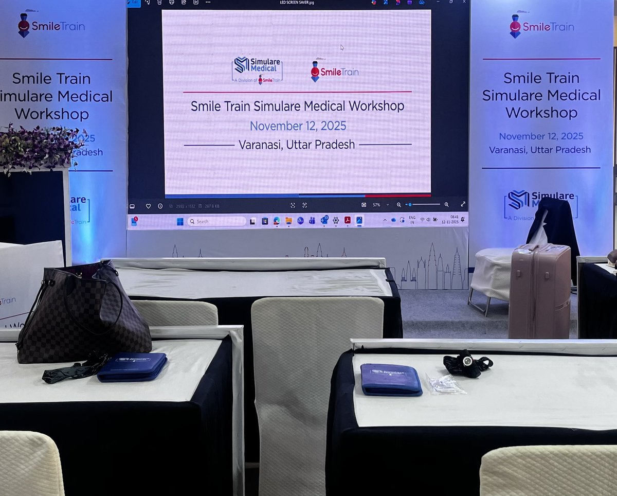 Exciting day at #APSICON 2025!

Smile Train is proud the 4th Smile Train Simulare Medical workshop in India today - advancing hands-on training for surgeons and improving surgical outcomes for children with cleft across India. 💙

#CleftCare #SmileTrain #SafeSurgery