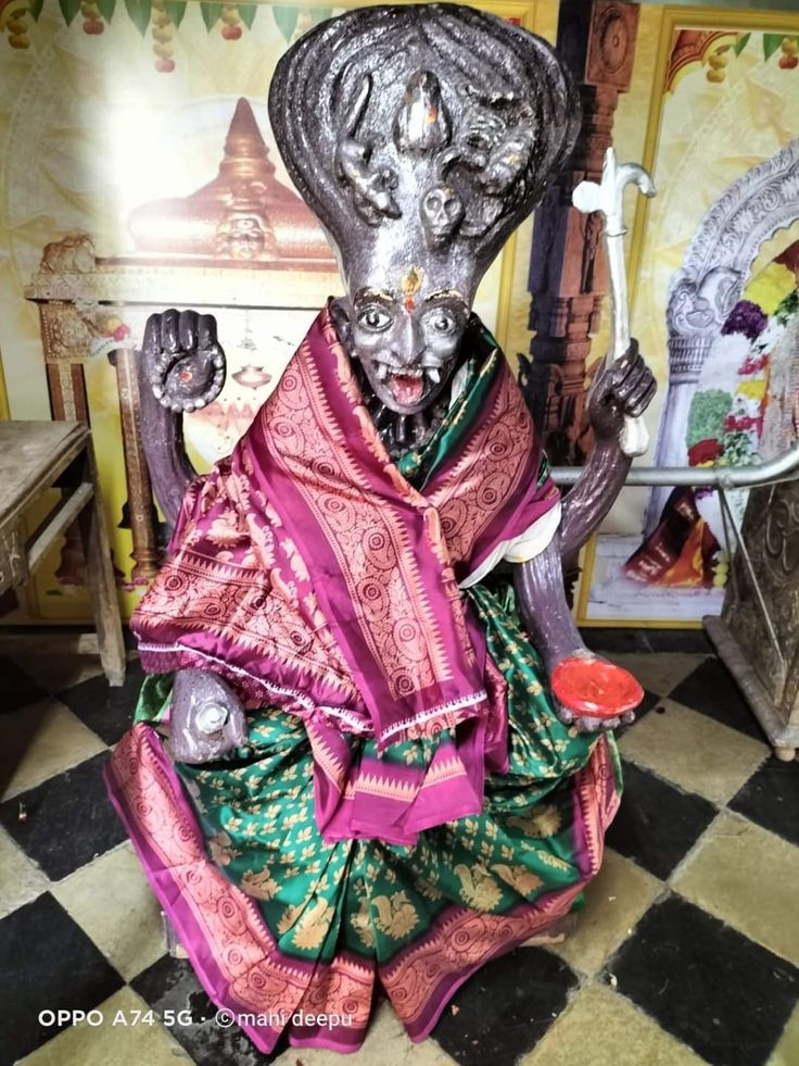DeviRudrani's tweet photo. 🔥 Jogulamba — The Mother Who Waited 600 Years

700 years ago, Alampur was not a quiet temple town.
It was a learning center - Vedic chanting, agamic rituals, yogis doing sadhana near Tungabhadra river.

Jogulamba Devi sat there in her fierce form:

Hair unbound

Scorpions and snakes surrounding her

Seated on a cremation ground

Priests say her presence was so intense that even people with disturbed energies would tremble stepping in.

---

The Attack (1390 AD)

One night, there were distant sounds - horses, shouting, metal clashing.

Invaders from the Bahmani Sultanate entered Alampur.

They started breaking temples - one by one - destroying murtis, burning temple records, smashing pillars.

When they reached Jogulamba temple, the priests were praying.
They could hear the idols of nearby temples falling and people running for their lives.

Jogulamba temple was next.

The chief priest looked at Devi, eyes full of tears.

He whispered:

 “Amma… I cannot protect the temple.
But I will protect You.”

The priests quickly wrapped the original murti in cloth, chanting Devi’s names, and carried her from the back entrance.

They went into the Bala Brahmeswara Temple, a Shiva temple within the same complex, and hid her inside one of the inner chambers.

They placed the murti facing Shiva and whispered:

 “Lord, keep Mother safe until the world deserves Her again.”

The temple of Jogulamba was destroyed that night.

But the Devi remained untouched.

---

600 Years - Silent Worship

Years turned into decades.
Decades into centuries.

Empires rose and fell.

Bahmani → Qutub Shahis → Mughals → Nizams → British rule → Independent India

But Jogulamba never came back to her original temple.

Every morning, quietly, without announcements, without crowds - a priest would enter the Bala Brahmeswara temple
and worship her there.

People moved on.
Generations passed.

For outsiders, Jogulamba temple was "ruins."

For insiders,
She was alive, hidden, and worshipped.

That’s why locals say:

 “Mother was in tapas.”

---

Return of the Mother (2005) ✨️

In the early 2000s, something changed.

More people started coming to Alampur.
Archaeology teams began restoring temple surroundings.
Devotees requested:

 “Amma should return to her place.”

The priests and the government agreed.

The temple was rebuilt - stone by stone - matching old architecture.

On May 13, 2005, in the presence of Vedic scholars and thousands of devotees, the original idol that was protected for 600 years…

was brought back to her rightful temple.

As the murti was taken out, old priests cried, saying:

 “For centuries, we waited to see this day.”

When the idol was installed back, people heard conch sounds from different parts of the temple complex…
like the entire land rejoiced.

---

Why Jogulamba is special 🔥

She is one of the 18 Shakti Peethas of the Indian subcontinent.
This place is where Sati Devi’s upper teeth fell.

And she is called Jogul-Amma -
Mother of Yogis.

Not a Devi of ornaments.
Not a Devi of palaces.

A Devi of Tapas, Fire, and Truth.