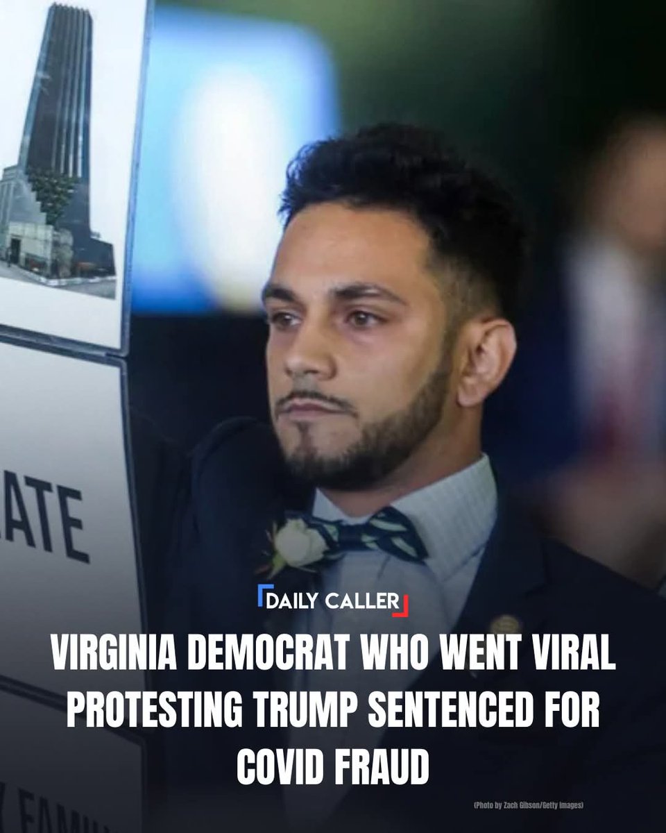 WELL, WELL, WELL! 🤨🤔
A former Democratic Virginia state lawmaker who made headlines for disrupting a speech by President Donald Trump was recently sentenced after confessing to defrauding a federal COVID relief program.

dlvr.it/TPCWYj