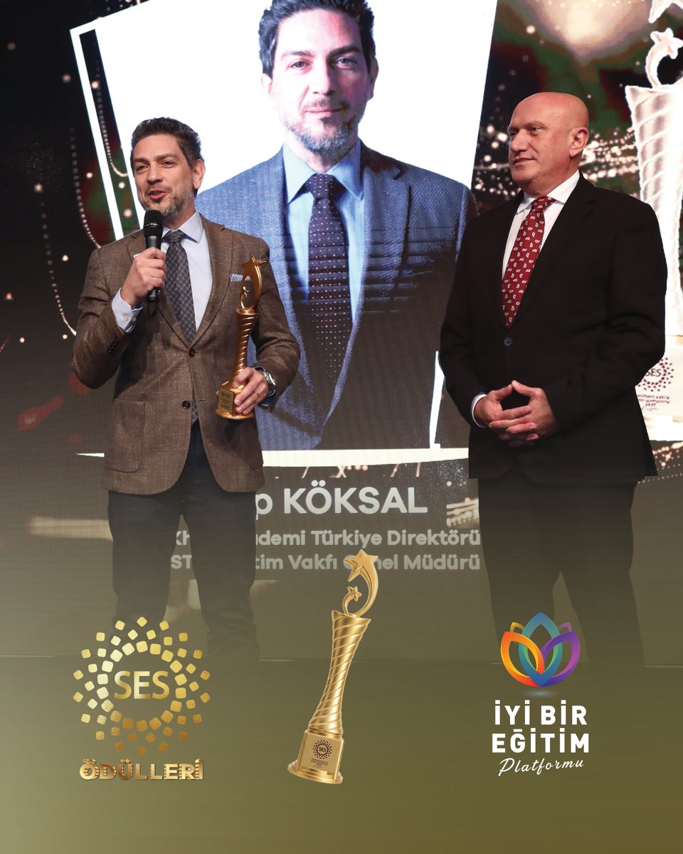 Khan Academy Türkiye Direktörü Alp Köksal, dijital eğitimin yaygınlaşmasına ve fırsat eşitliğine katkı sağlayan öncü çalışmalarıyla “Eğitimde Dijital Dönüşüm Ödülü’ne layık görüldü.

#SESAntalya25 #AlpKöksal #NevzatKulaberoğlu #KhanAcademyTürkiye #EğitimdeDijitalDönüşüm