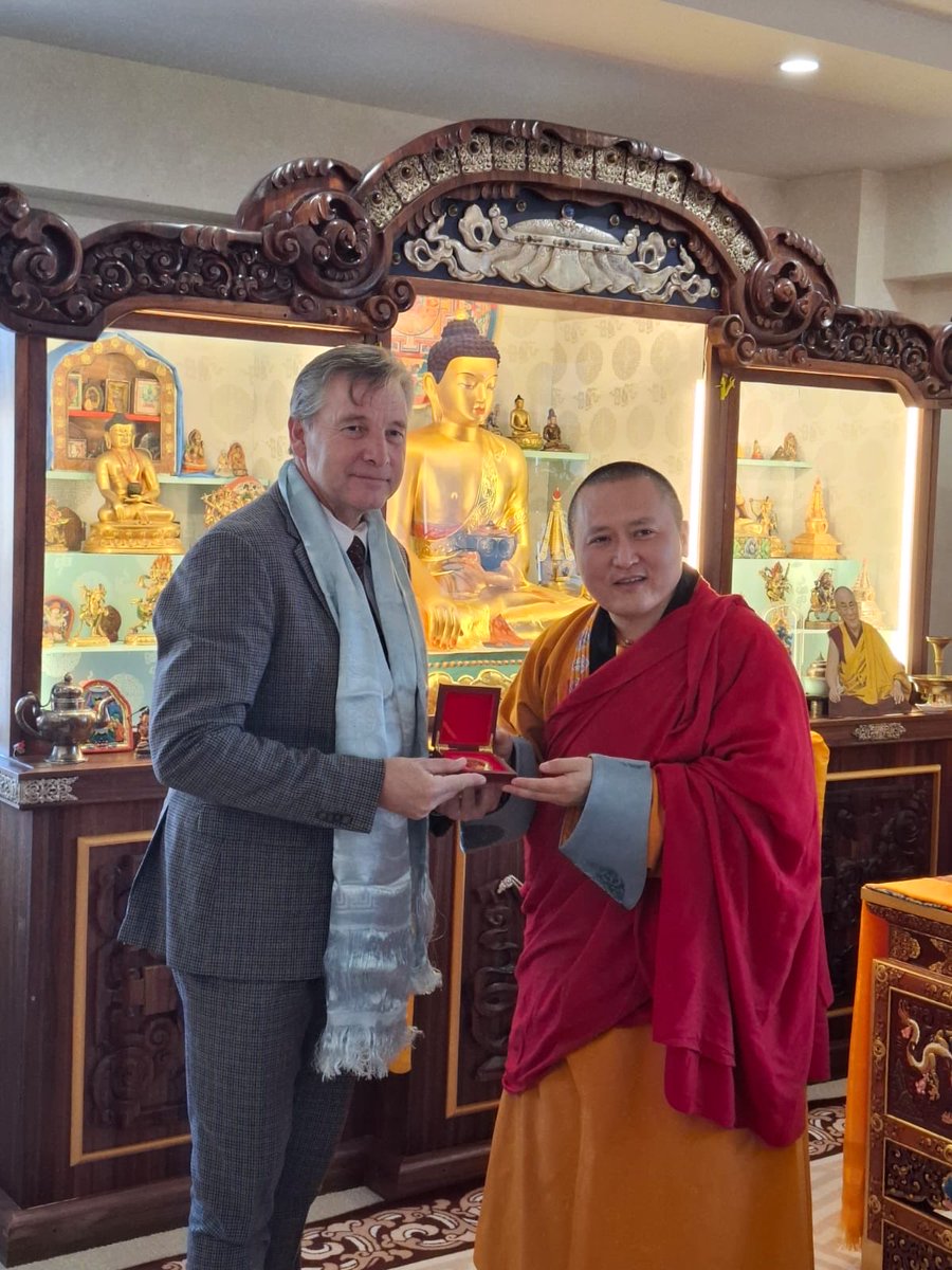 Grateful for the opportunity to explore peace and interfaith dialogue with Khamba Lama Khan Lkhaaramba D. Javzandorj at Gandan Monastery where spiritual wisdom meets global aspiration.