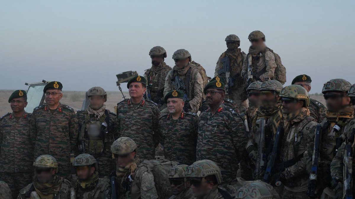 Indian Army's Southern Command conducts 'Exercise Maru Jwala' in Rajasthan's Jaisalmer under the ongoing tri-services exercise 'Trishul'.