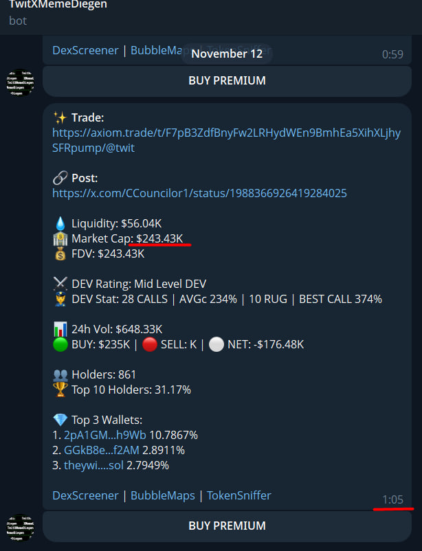 TwitXMemeDiegen's tweet photo. $NOTHING

539%         

243k MC ----> 1.5m MC          
Look at the time and mc          
My $BOT predicted the rise of this coin          
Link: https://t.co/jDe0uxeLgd

2pa1gmh9wbpturmr6rt5oxns6rdplzxjphsjqcdyanfq

#Crypto #SolanaMemeCoin #Solana https://t.co/F12IZJxJZb