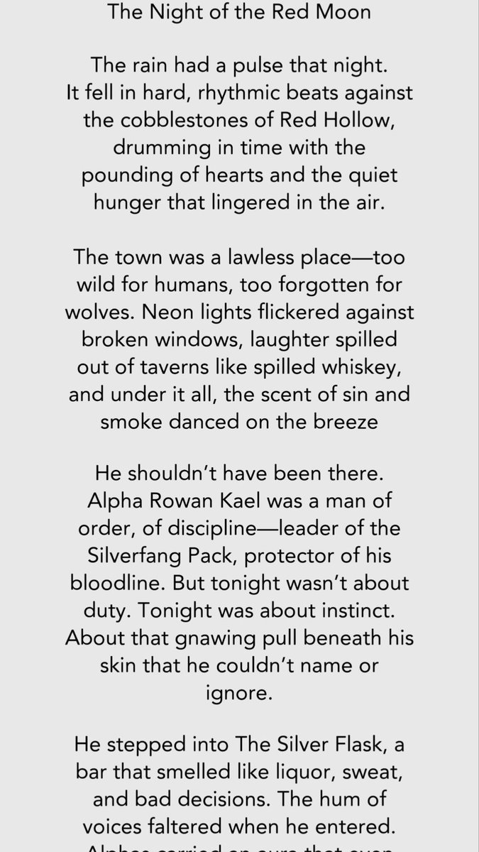 Nessa_Smackable's tweet image. 🌕✨ New Story Alert! ✨🌕
“Blood of the Moonborn” is now LIVE!

🔥 One night of passion changes the fate of those who come after… forever.
💋 Werewolves. Forbidden desire. Power. Destiny.

#BloodOfTheMoonborn #WerewolfRomance #AlphaLove #FantasyRomance #TaptaleStories #booktok