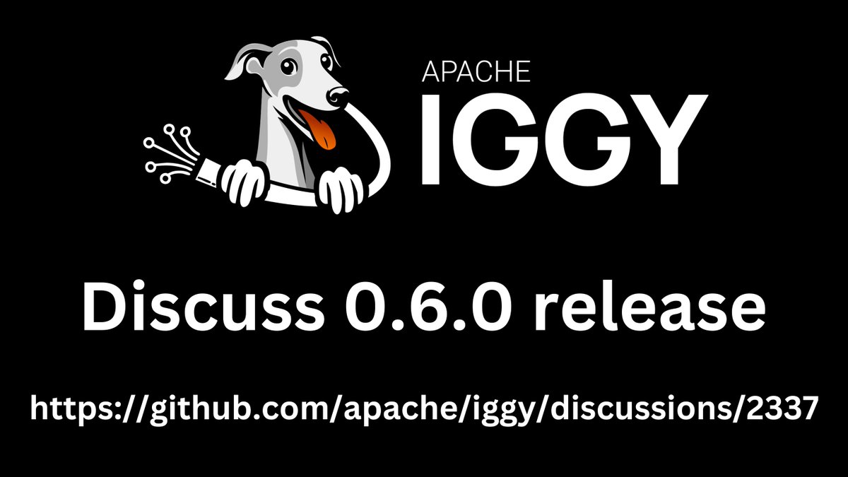 ApacheIggy's tweet image. 🚀 Apache Iggy 0.6.0 is coming!
Featuring a full server&apos;s core rewrite to the thread-per-core, shared-nothing design based on io_uring runtime (by compio), along with WebSocket transport for edge devices &amp;amp; web apps.
Share your feedback: github.com/apache/iggy/di…
#iggy #asf #apache
