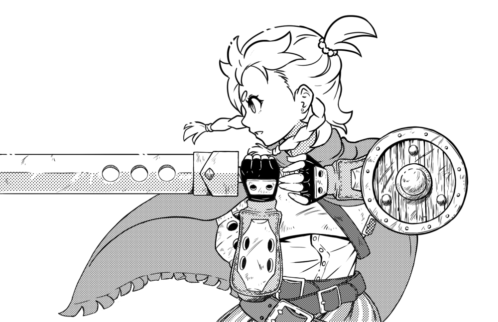 That was fun! Might do stuff like this more often
Also, some rare Etrian art again! #世界樹の迷宮