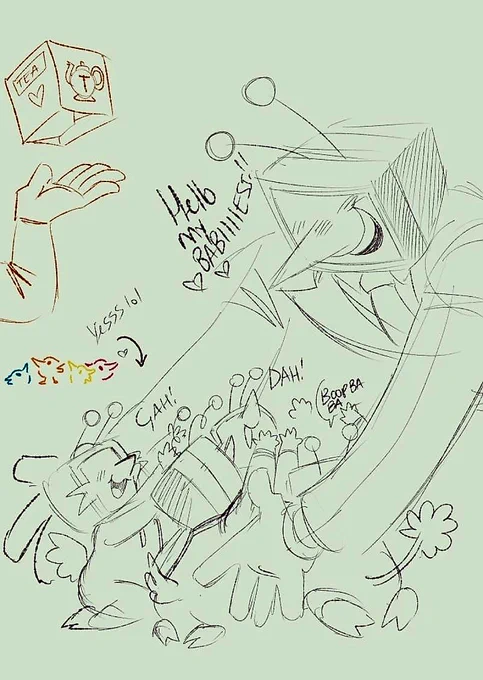 The TV babies all babble like Tennas text speech, but baby voicebox version! 🥹 