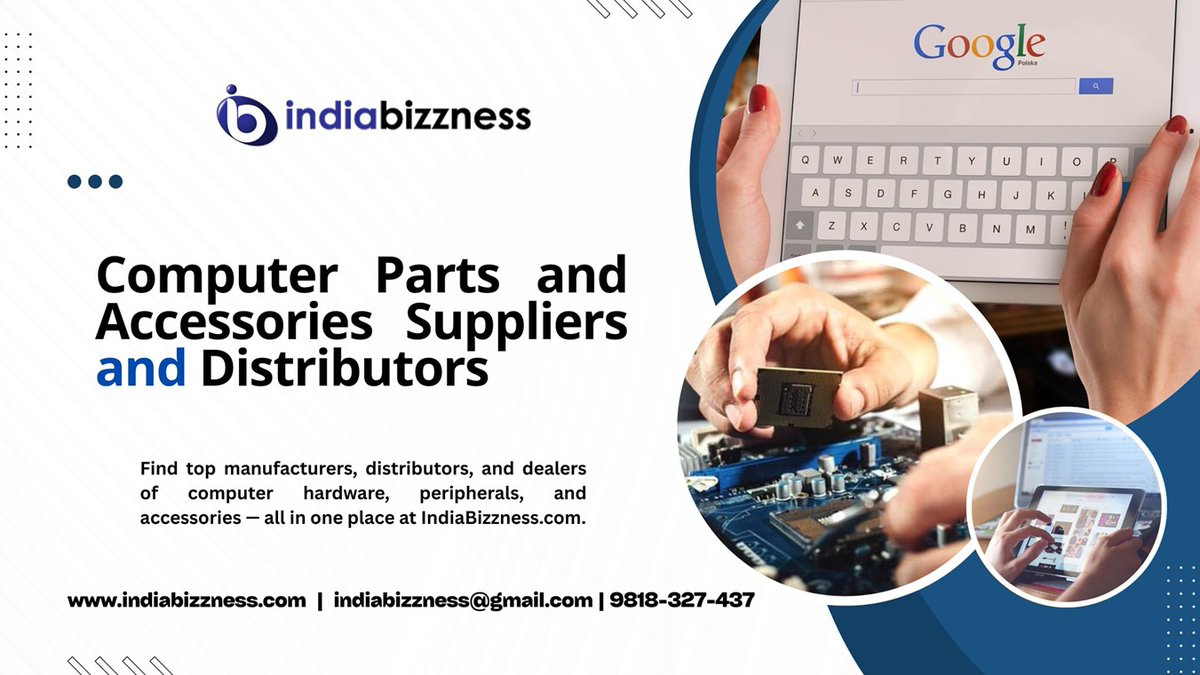 india_bizzness's tweet image. Find the Best Computer Parts &amp;amp; Accessories Suppliers in India

Looking for reliable hardware, peripherals, or accessories for your business? Connect with verified manufacturers and distributors on IndiaBizzness.

#ComputerSuppliers #TechNetwork #IndiaBizzness #ITAccessories #B2B