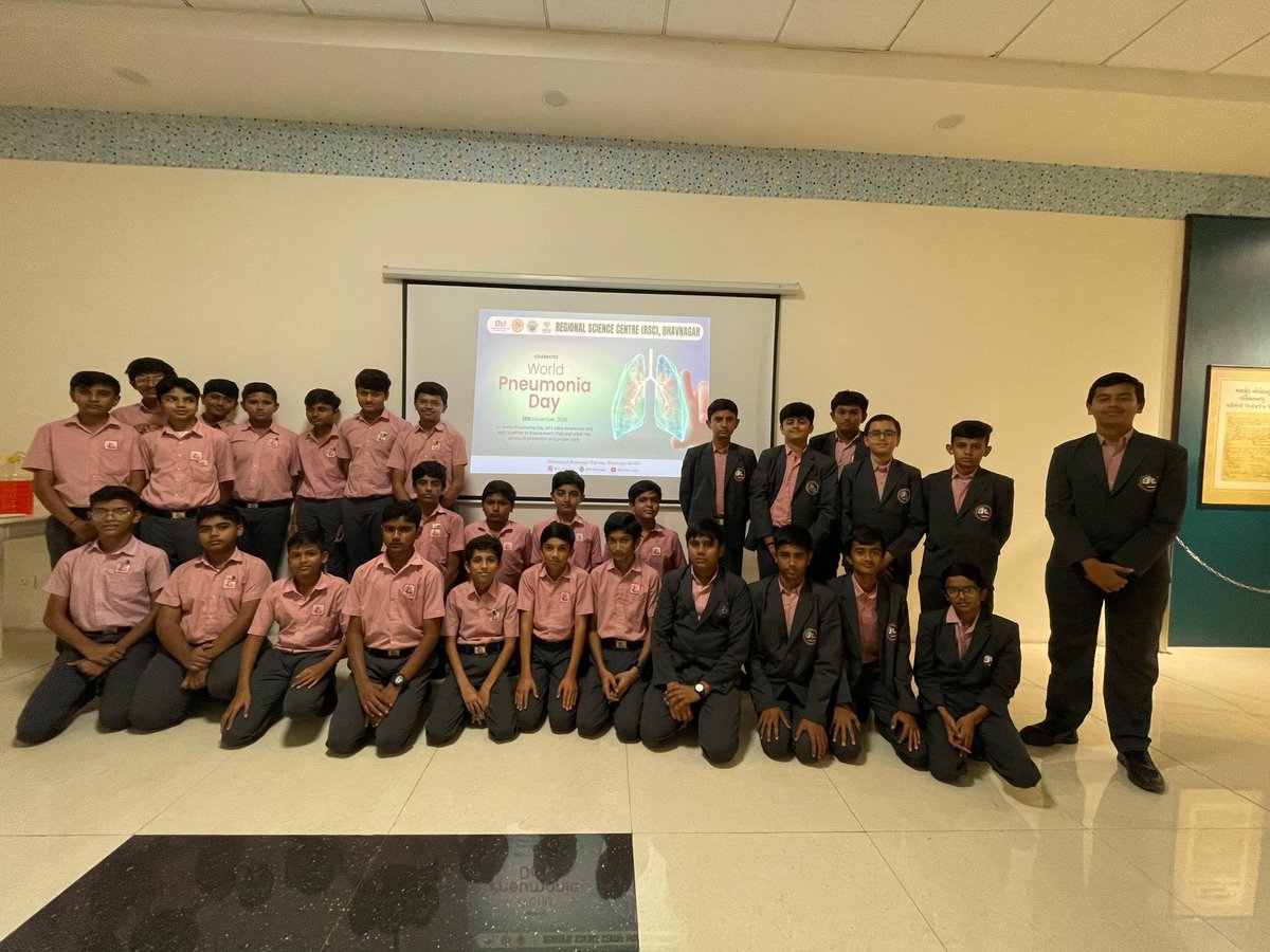 krupaba_pa67368's tweet photo. #WorldPneumoniaDay was celebrated at @RSCBhavnagar
Students were educated on this disease #preventionmethod & enjoyed a hands-on activity to measure #lungcapacity. We also highlighted the contributions of #Nobellaureates who worked on #pneumonia in #Nobelprizegallery https://t.co/WG3rzWEa2q