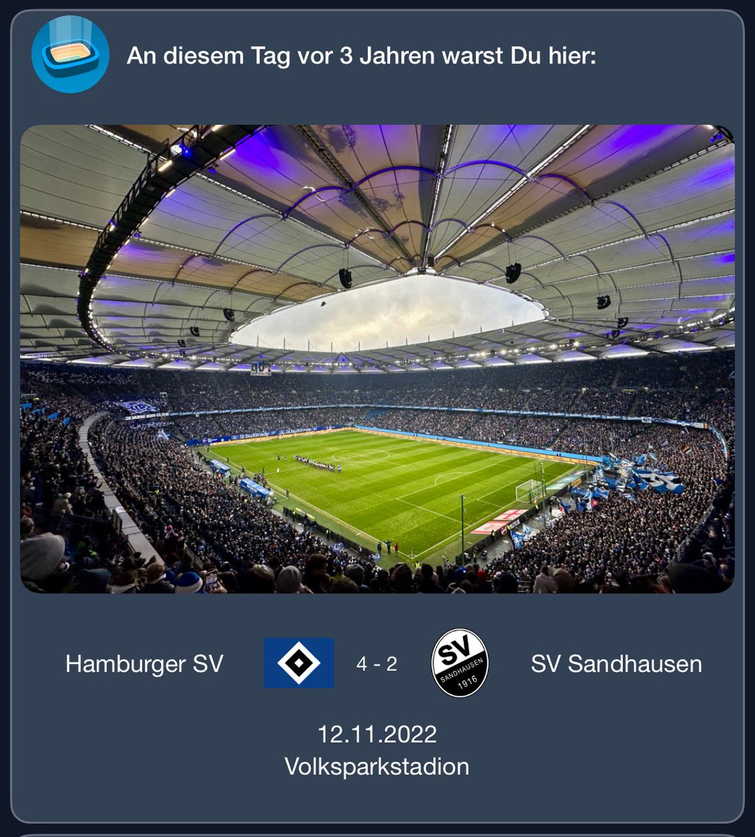 Heute vor genau 3 Jahren einen Heimsieg gegen Sandhausen gesehen, nach Lübeck gefahren um den 30. Geburtstag eines Freundes zu feiern und dann kam abends die Benachrichtigung aufs Handy: 

Positive Dopingprobe bei HSV Profi Vuskovic