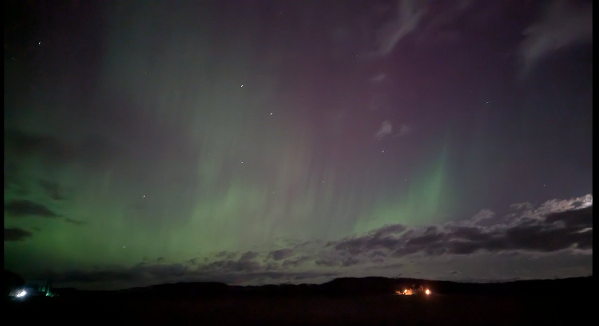 Sarahnlwx's tweet photo. Some aurora action from Tilden, WI. #wiwx https://t.co/dTdS2usIBu