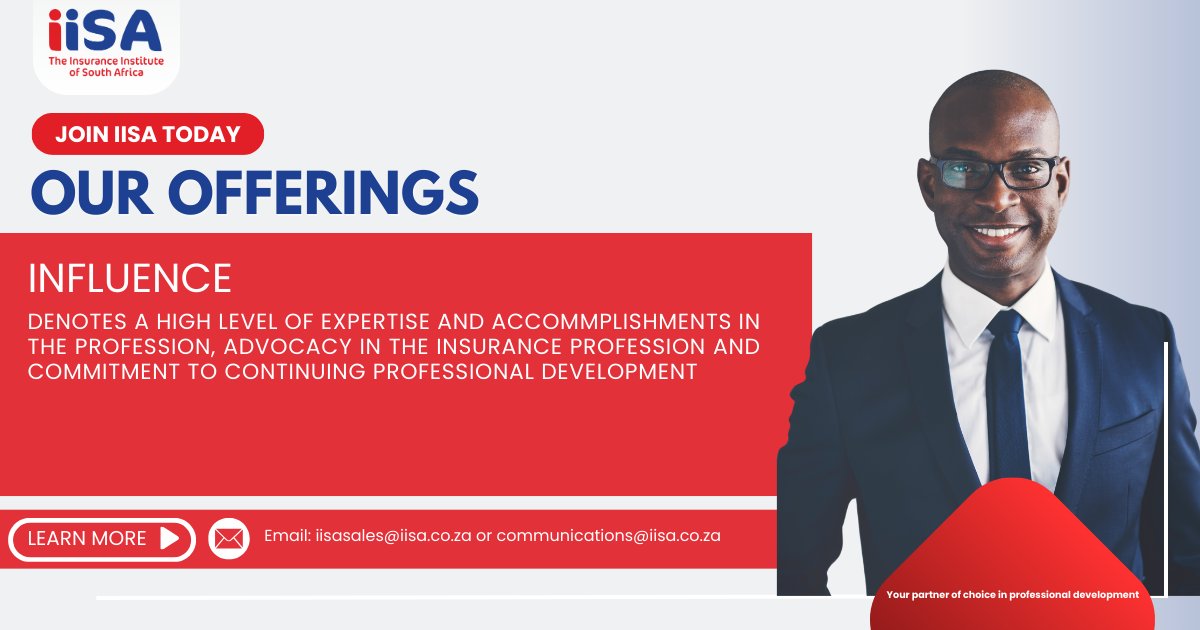 IISA_ins's tweet image. Become an IISA Member and gain influence!

Register to become a member today: iisa.co.za/membership-lead

#IISA #MembershipMatters #IndustryInfluence #InsuranceLeadership #ProfessionalGrowth
