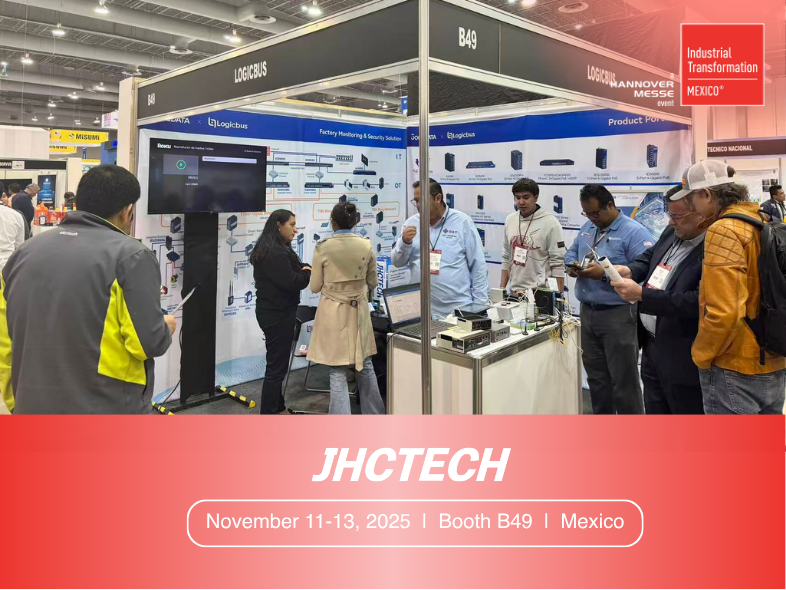 JHC_Technology's tweet image. #IndustrialTransformationMexico (ITM) 2025 Day 1

🙋‍♀️JHCTECH showcased multiple smart industrial controller solutions at booth B49, receiving high praise. 

💡 The excitement continues from November 11th to 13th. We look forward to welcoming you to our booth to discuss your ideas.