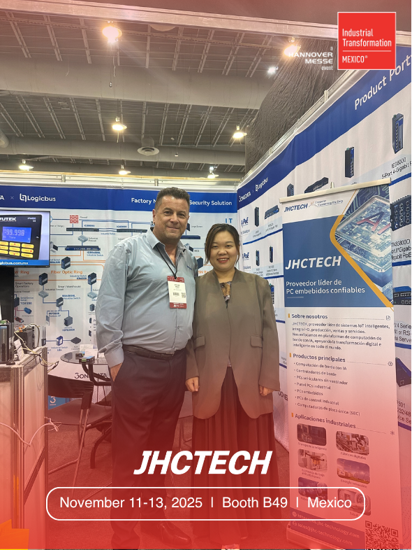 JHC_Technology's tweet image. #IndustrialTransformationMexico (ITM) 2025 Day 1

🙋‍♀️JHCTECH showcased multiple smart industrial controller solutions at booth B49, receiving high praise. 

💡 The excitement continues from November 11th to 13th. We look forward to welcoming you to our booth to discuss your ideas.