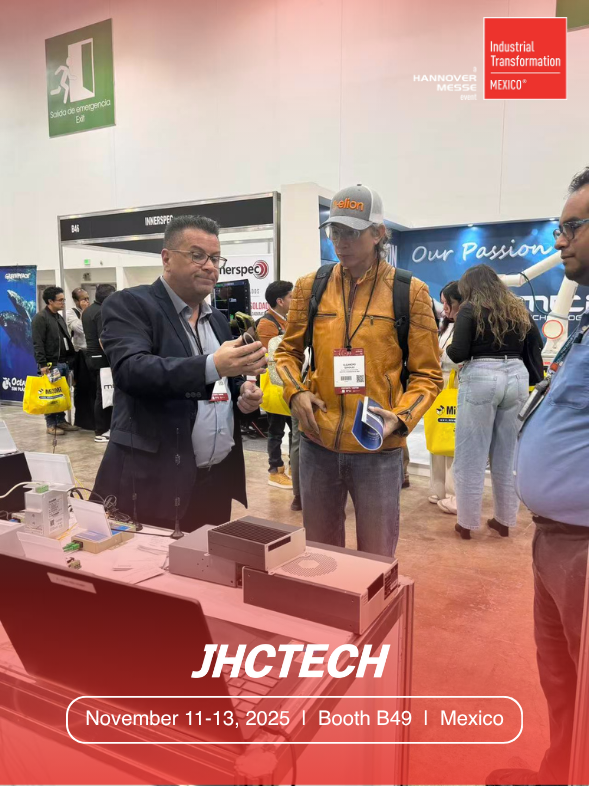 JHC_Technology's tweet image. #IndustrialTransformationMexico (ITM) 2025 Day 1

🙋‍♀️JHCTECH showcased multiple smart industrial controller solutions at booth B49, receiving high praise. 

💡 The excitement continues from November 11th to 13th. We look forward to welcoming you to our booth to discuss your ideas.