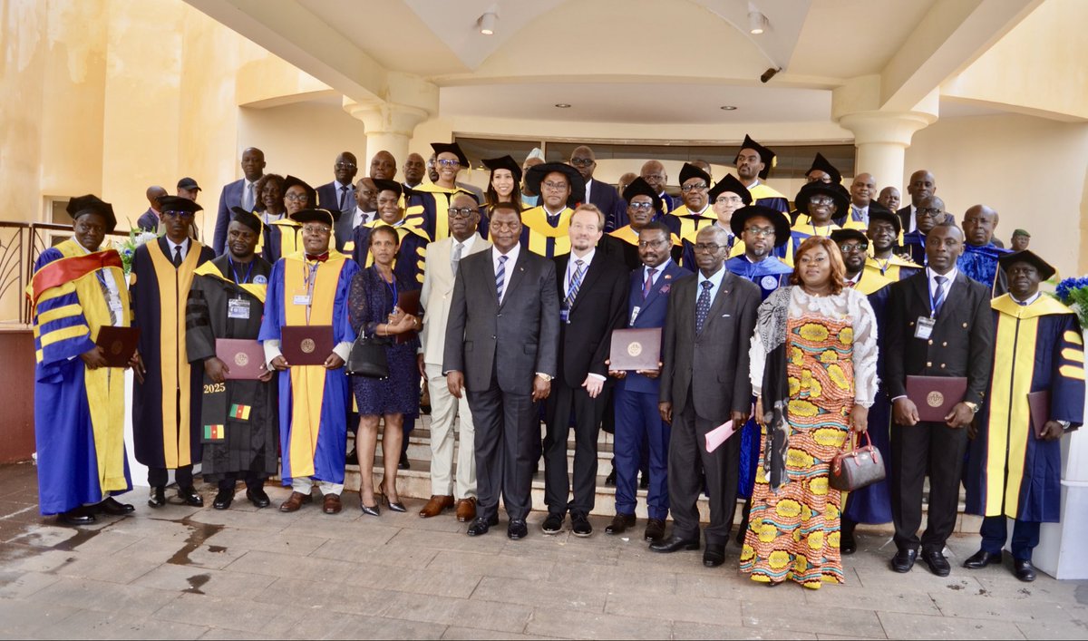 It was a great pleasure to witness Euclid University’s second decade commemoration in Bangui, the Central African Republic, on the 6th of November 2025.
His Excellency President <a href="/FA_Touadera/">Faustin-Archange Touadéra</a> graced the occasion.
PhD and Masters candidates graduated in a solemn ceremony.
I had the