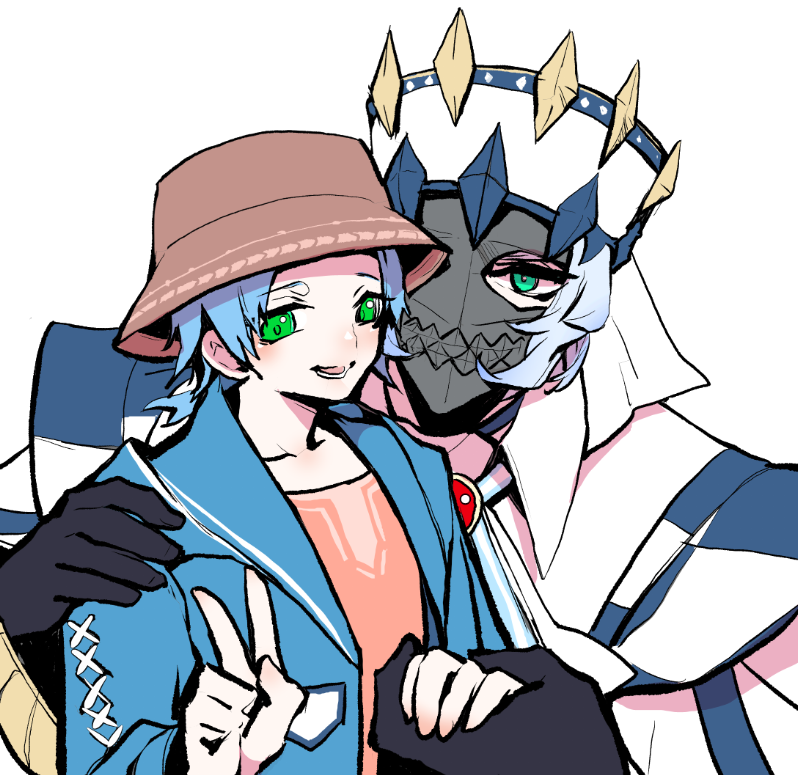 んこた(<a href="/nkota_k/">んこた</a>)さんに100チャレ完走お祝いイラストをお贈りしたところ、帝アレをいただいてしまいました…！！ありがとうございます…！！！
皆様見て下さい見て下さい見て見て見て⸝⸝⸝ᴖ ̫ᴖ⸝⸝⸝