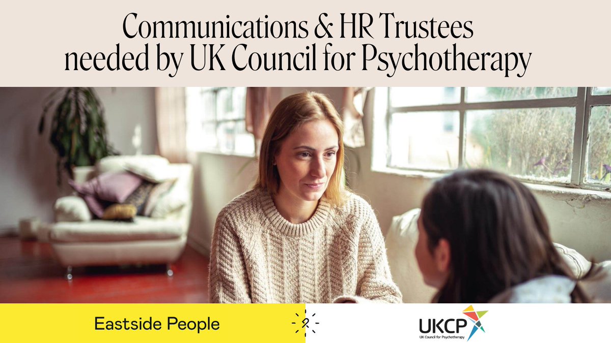 eastside_people's tweet image. Looking for a way to use your communications or HR skills to reach people in a meaningful way? A Trustee role at @UKCP_Updates should be your next move! Get in touch today: eastsidepeople.org/vacancy/uk-cou…

#BrandStoryTelling #CommunicationsandPR  #HRExperts #VoluntaryRoles