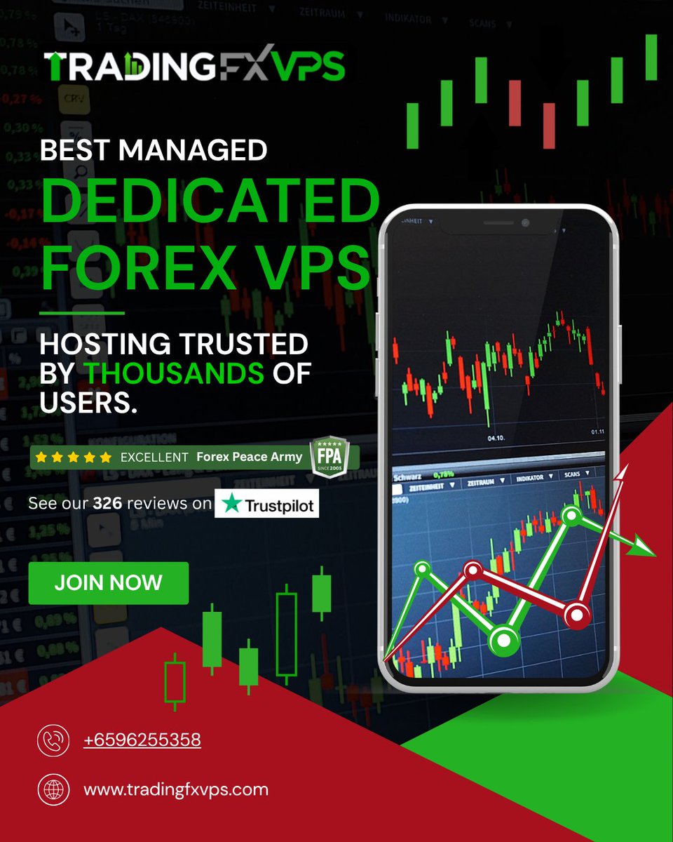 TradingfxvpsO's tweet image. Speed. Stability. Success. 
Trade with confidence using TradingFXVPS — the Best Managed Dedicated Forex VPS trusted by traders worldwide.
⭐ Excellent reviews on Trustpilot &amp;amp; FPA
👉 Join now → tradingfxvps.com
#Forex #VPS #ForexTrading #TradingFXVPS #MT4 #MT5 #AlgoTrading