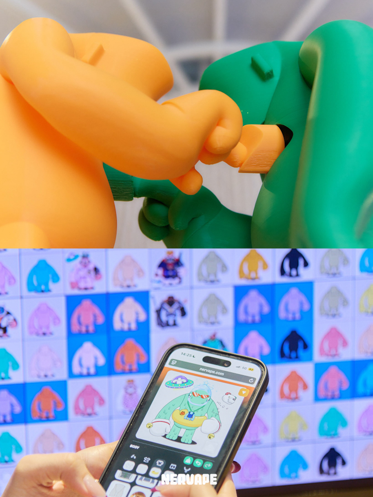 Nervape’s Bathhouse Pop-up — Still Open for Business! 🦍🔥🫧🌈

🛍 Available On-site:
· Taiwan Special Limited Edition: Nervape Original (SOLD OUT) / RBY + Nervape 3x collab (limited stock still available)
· Color Vibes Figures: Nervape 3x (large, flagship figure) / Original