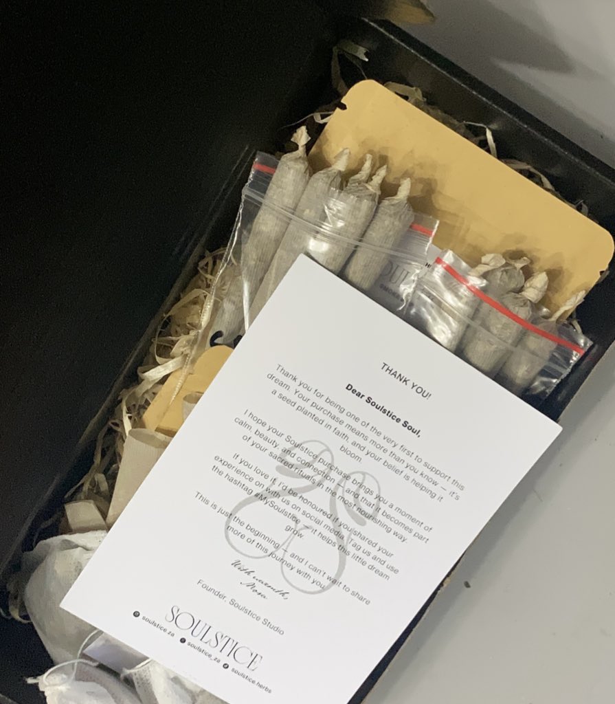 one for every occasion 🌿💨 
   — shop our smokable botanicals. every blend is free from nicotine, tobacco, and other additives soulsticeherbs.com