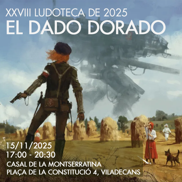 Este sábado podéis encontrarnos en el Casal de la Montserratina dinamizando una ludoteca dedicada al juego Scythe. Como siempre, llevaremos más juegos apare de este. Recordamos que enseñamos a jugar a los que no sepáis y que nuestras actividades son abiertas a todo el público.