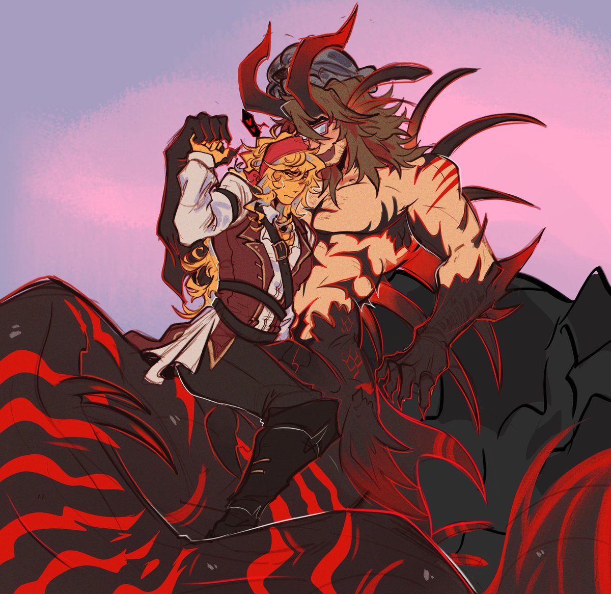 i got a bit lazy on the bg,,,but heres siren 007n7 and pirate elliot