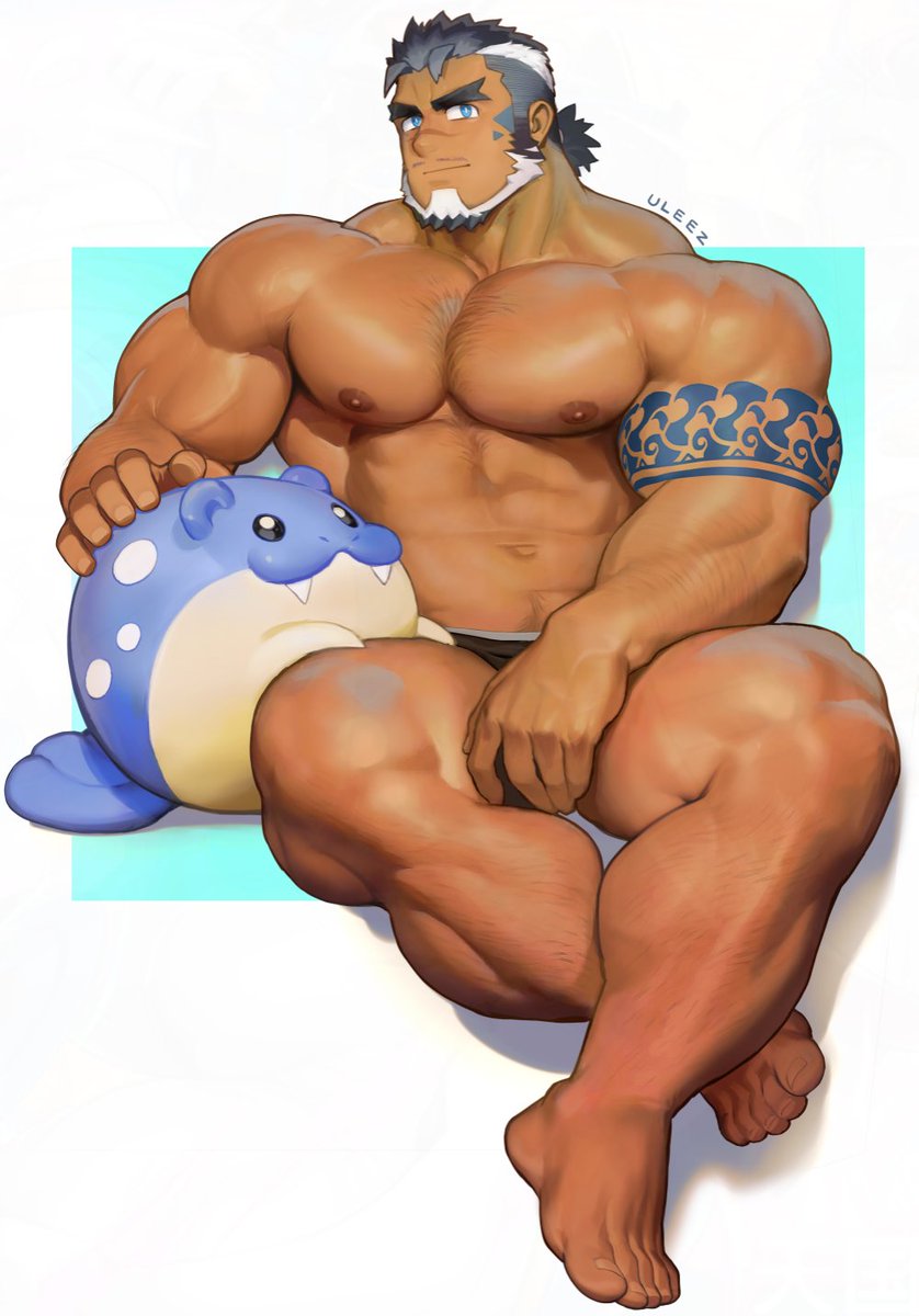 和离子老师之前合作的图优化成全身了~
手的动作改为抚摸海豹球~🦭🫐
<a href="/Uleezoo/">離ULEEZ</a> 
#海渡ノ幸