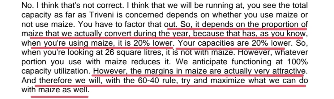 StonePaper98's tweet photo. #Ethanol
#TriveniEng
☆Ethanol Margins have rebounded sharply due to Lower Input cost for Maize this Season.
● Last year Avg. Procurement was at ₹24/kg
This year Avg. Is around ₹22/kg.
MP Crop price was as low as ₹20/Kg.
■Margin Recovery in Ethanol Facing Counters. https://t.co/W4PIBYqZPC
