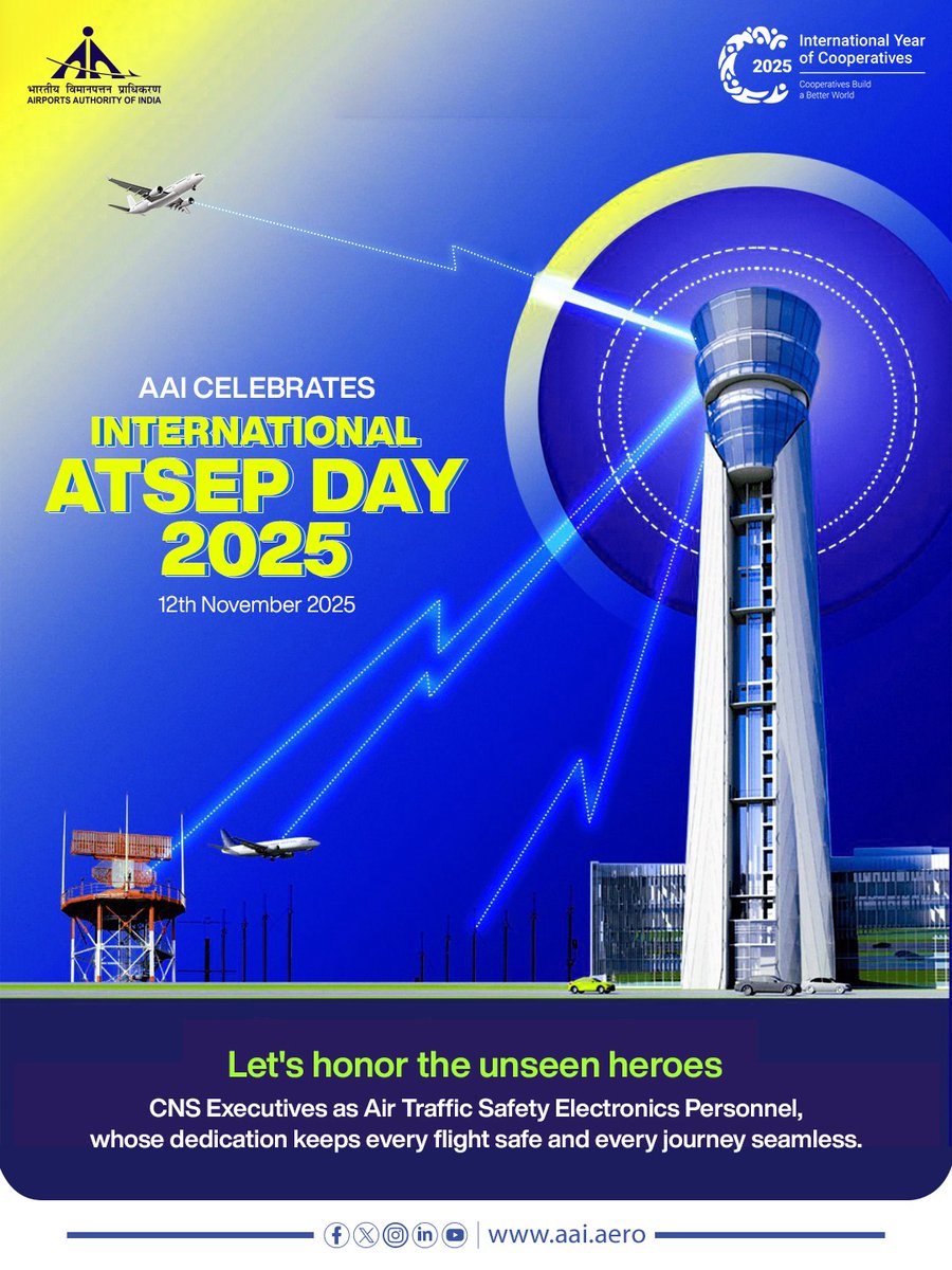 Celebrating International ATSEP Day 2025! 🌍

Today, we honour the dedication, expertise, and commitment of our Air Traffic Safety Electronics Personnel (ATSEP), the invisible guardians who ensure the safety, reliability, and efficiency of our skies.

From maintaining critical