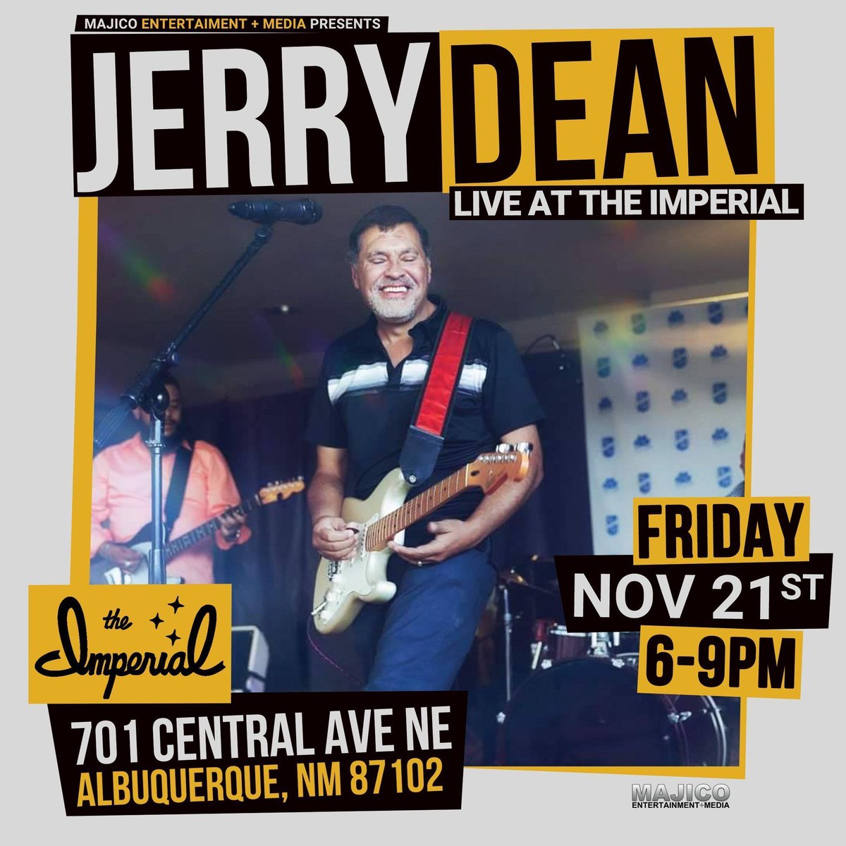 🎶 Fri, Nov 21 | 6–9 PM
Jerry Dean &amp; Julian Esquibel live at The Imperial! 🌟
A soulful acoustic night celebrating NM music, heritage &amp; harmony. 🍸 Cocktails + 🌮 Food Hall eats.
#LiveAtTheImperial #MajicoEnt