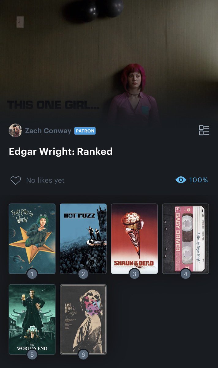 My Pre-RUNNING MAN Edgar Wright ranking. Genuinely curious to see where it lands! <a href="/letterboxd/">Letterboxd</a>