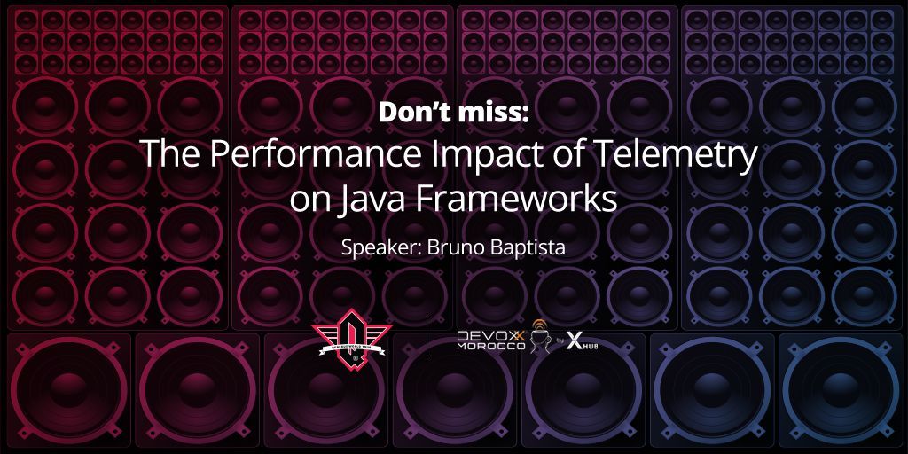 Attending Devoxx Morocco? Make sure you see "The Performance Impact of Telemetry on Java Frameworks" with Bruno Baptista from 11:50 - 12:40.
  
buff.ly/8giUa1P

#quarkusworldtour
