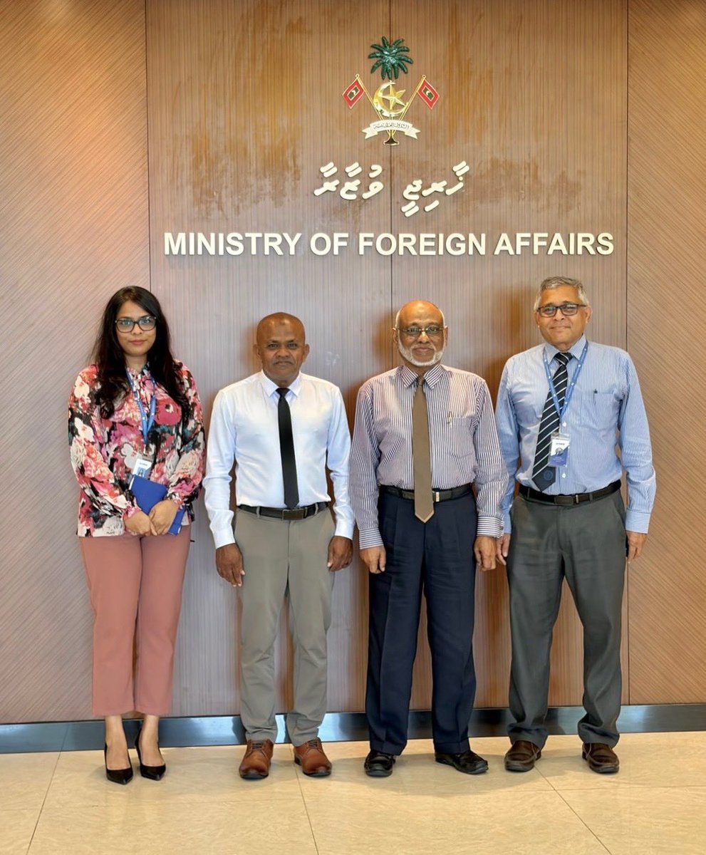 MSS MD Ahmed Shareef and senior management met with Hon. Minister of State for Foreign Affairs Abdullah Hameed today to discuss key challenges and explore solutions to strengthen MSS’s international operations.