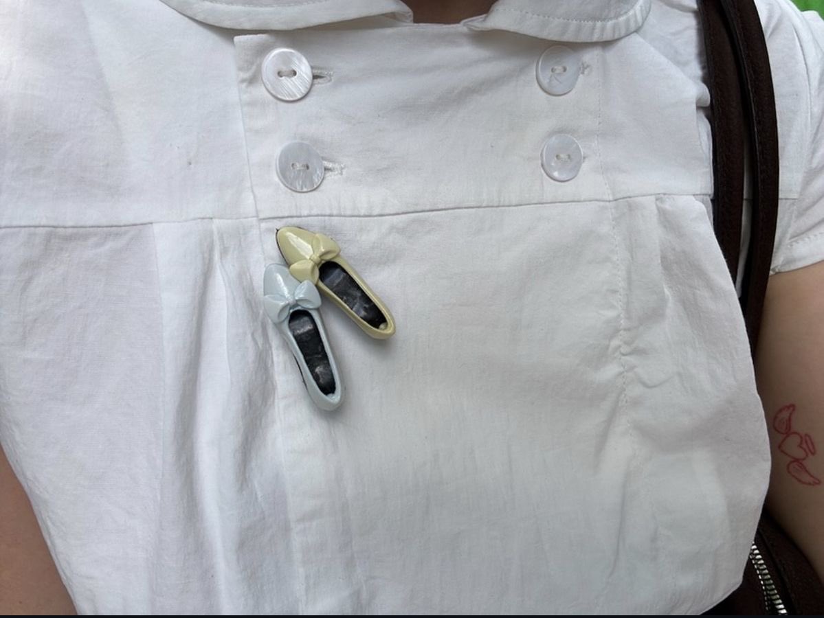 ballet shoes brooch